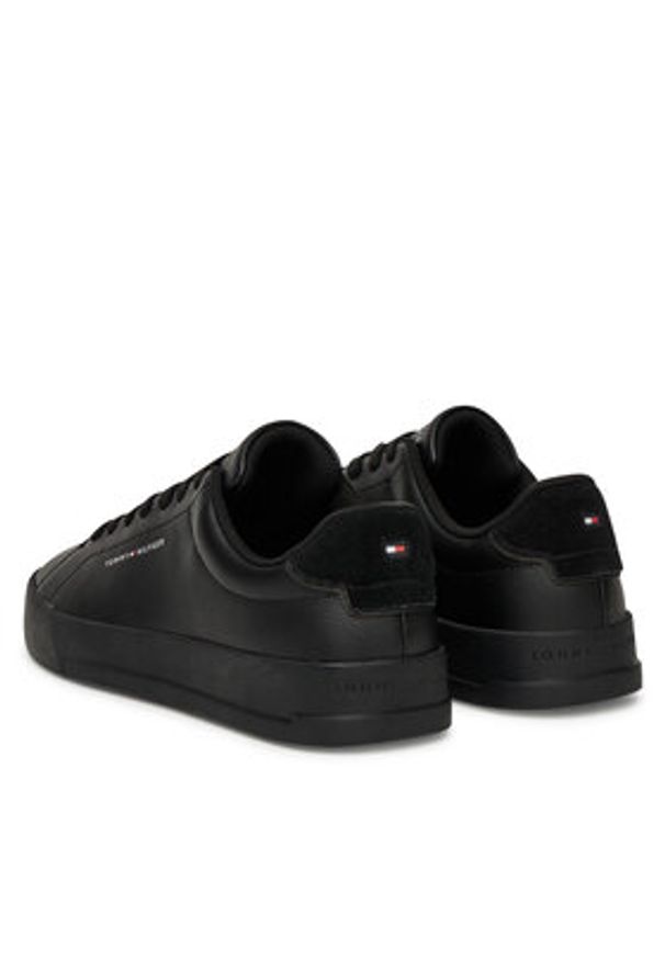 TOMMY HILFIGER - Tommy Hilfiger Sneakersy FM0FM05367 Czarny. Kolor: czarny. Materiał: skóra