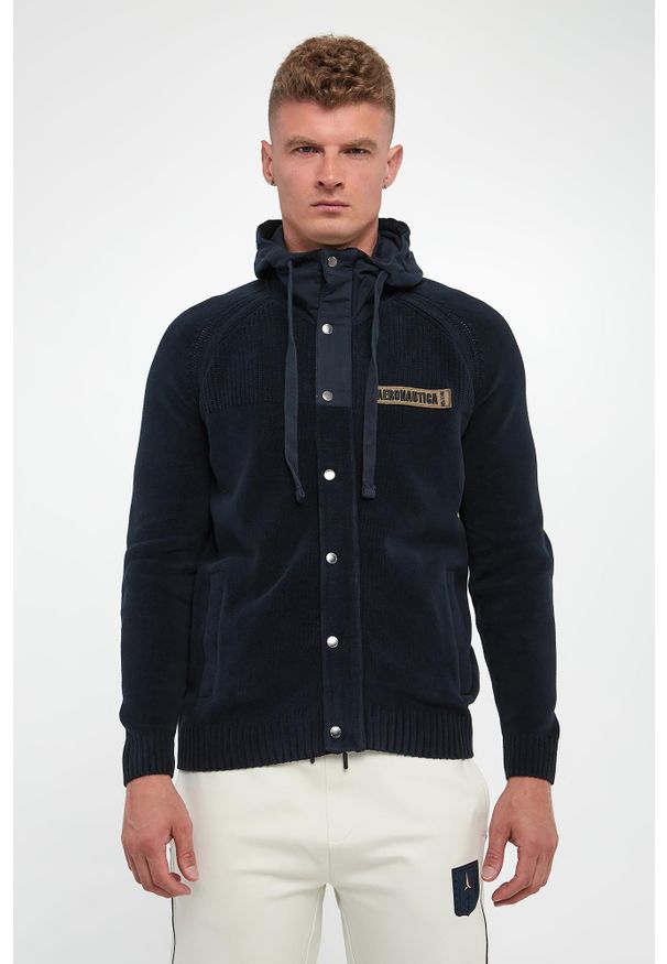 Aeronautica Militare - Sweter męski z kapturem AERONAUTICA MILITARE. Typ kołnierza: kaptur
