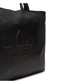 Adidas - adidas Torebka Polyurethane Shopper Outline Trefoil JC6000 Czarny. Kolor: czarny. Materiał: skórzane