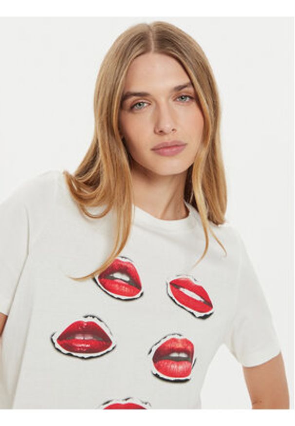 Vero Moda T-Shirt Elena 10326789 Biały Boxy Fit. Kolor: biały. Materiał: bawełna