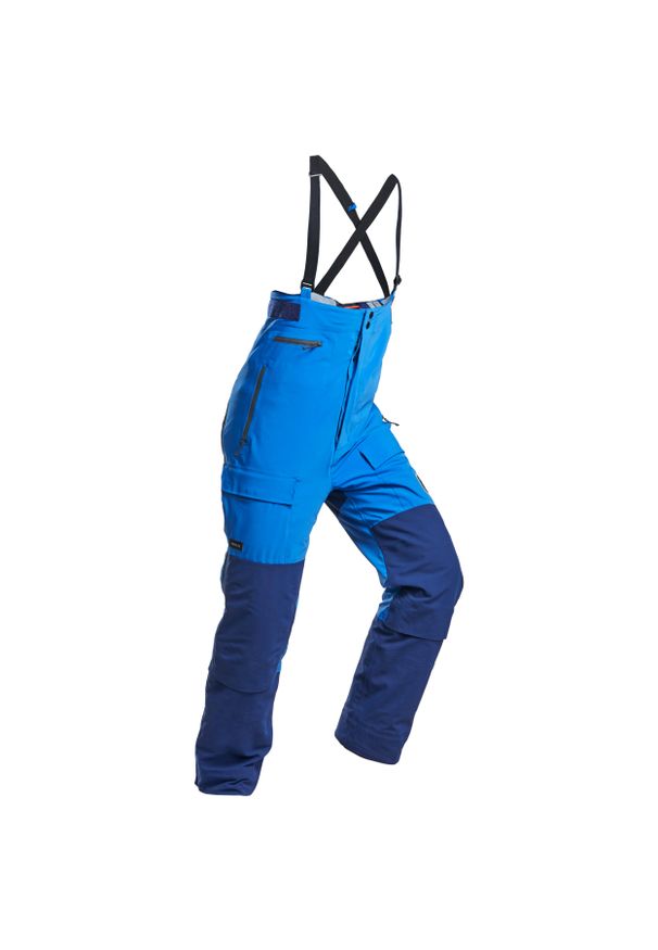 FORCLAZ - Spodnie trekkingowe unisex Forclaz Arctic 900 3w1 wodoodporne. Kolor: niebieski. Materiał: materiał. Długość: długie. Sport: turystyka piesza