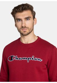 Bluza męska Champion Organic Cotton Blend Script Logo (216471-RS506). Kolor: brązowy. Materiał: materiał. Styl: sportowy, elegancki
