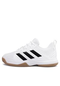 Adidas - adidas Buty halowe Ligra 7 Kids FZ4680 Biały. Kolor: biały. Materiał: materiał #3