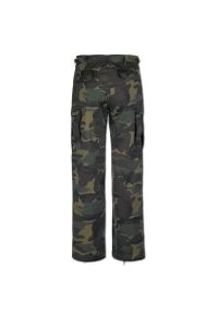 Spodnie bushcraft męskie Brandit BDU Ranger Woodland. Kolor: zielony, brązowy, wielokolorowy. Sport: outdoor
