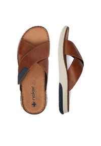 Rieker Klapki CEO-25283-22 Brązowy. Kolor: brązowy. Materiał: materiał #8