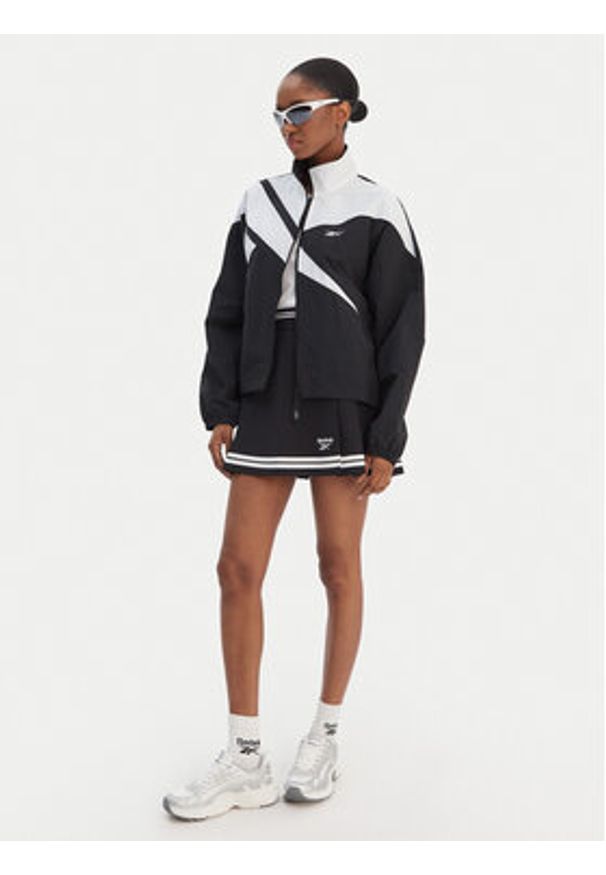 Reebok Bluza Silvia RK25517CCW Czarny Relaxed Fit. Kolor: czarny. Materiał: syntetyk