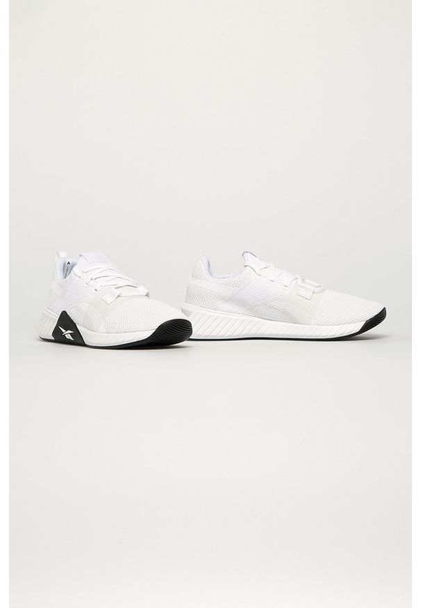 Reebok - Buty Flashfilm Train 2.0. Nosek buta: okrągły. Zapięcie: sznurówki. Kolor: biały. Materiał: guma