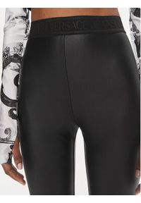 Versace Jeans Couture Legginsy 76HAC101 Czarny Skinny Fit. Kolor: czarny. Materiał: syntetyk #5