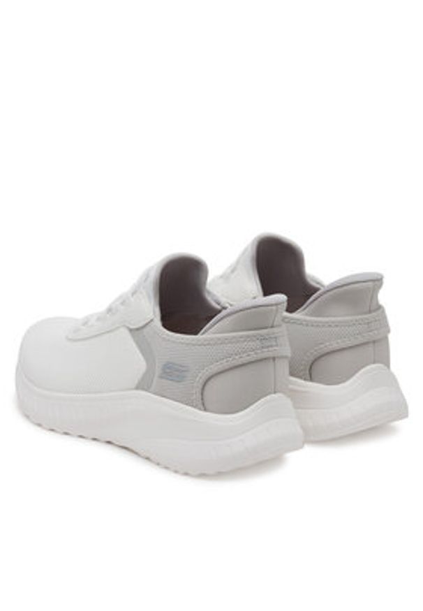 skechers - Skechers Sneakersy Bobs Squad Chaos-Tough Walk 118303/OFWT Biały. Kolor: biały. Materiał: materiał
