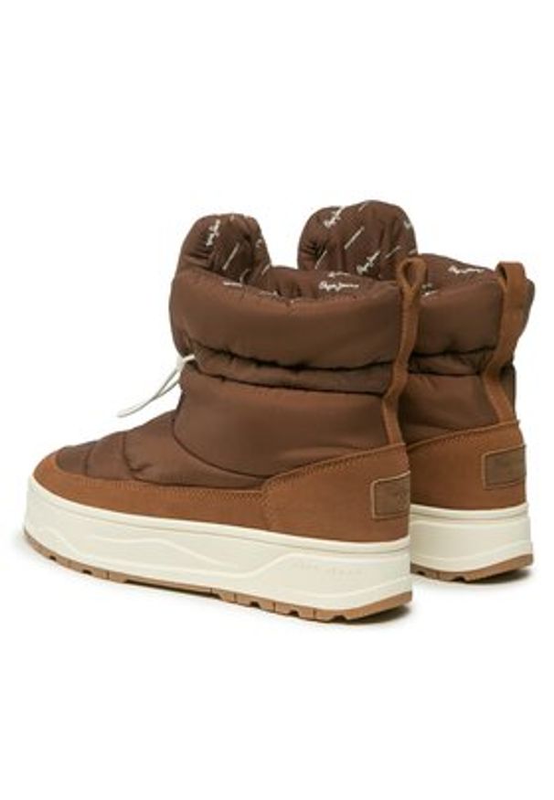 Pepe Jeans Śniegowce PLS31503 Brązowy. Kolor: brązowy. Materiał: materiał