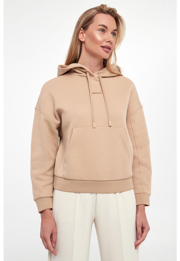 Armani Exchange - Bluza damska z kapturem ARMANI EXCHANGE. Typ kołnierza: kaptur