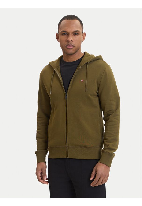 Napapijri Bluza Balis NP0A4HHV Zielony Regular Fit. Kolor: zielony. Materiał: bawełna