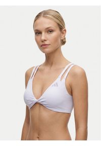 Adidas - adidas Biustonosz sportowy Optime Workout Reversible Twist Light Support Bra KS6053 Fioletowy jasny. Kolor: fioletowy. Materiał: syntetyk #1