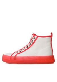 MICHAEL Michael Kors Trampki Evy High Top 43S3EYFE5D Biały. Kolor: biały. Materiał: materiał #3