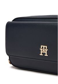 TOMMY HILFIGER - Tommy Hilfiger Torebka Th Icon AW0AW17680 Granatowy. Kolor: niebieski. Materiał: skórzane #5