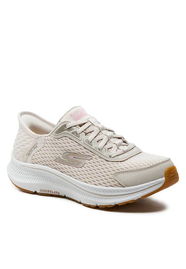 skechers - Buty do biegania Skechers. Kolor: beżowy. Sport: bieganie