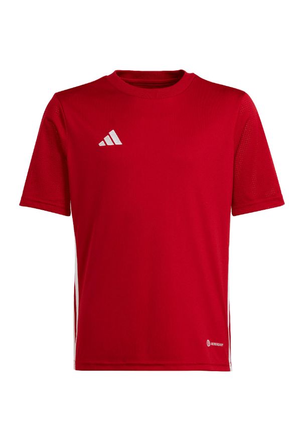 Adidas - Koszulka do piłki nożnej dla dzieci adidas Tabela 23 Jersey. Kolor: czerwony. Materiał: jersey. Sport: piłka nożna