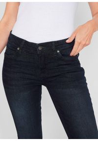 bonprix - Jeansy ze stretchem o kroju bootcut, mid waist. Okazja: na co dzień. Kolor: niebieski. Styl: casual #3