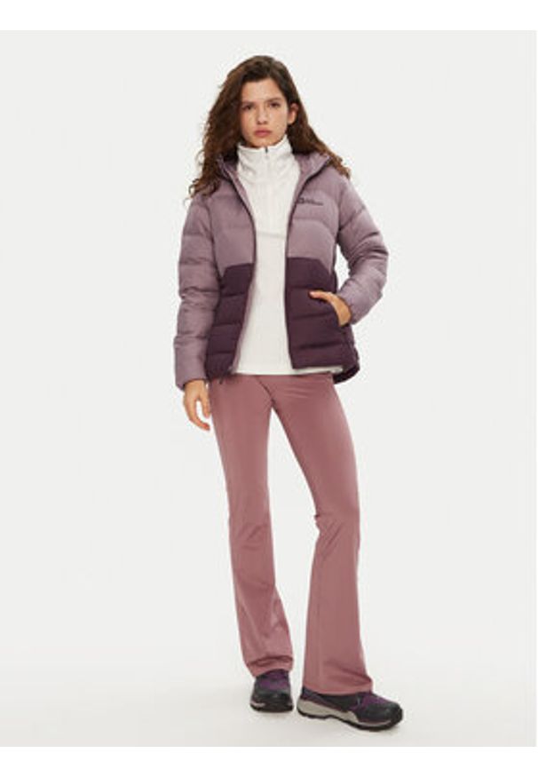 Jack Wolfskin Kurtka puchowa Ather Down A60330 Fioletowy Regular Fit. Kolor: fioletowy. Materiał: syntetyk