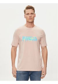 Hugo T-Shirt Decation 50515282 Różowy Regular Fit. Kolor: różowy. Materiał: bawełna