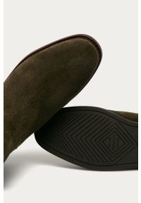 GANT - Gant - Sztyblety skórzane Fayy. Nosek buta: okrągły. Kolor: oliwkowy. Materiał: skóra. Wysokość obcasa: bez obcasa, niski #5