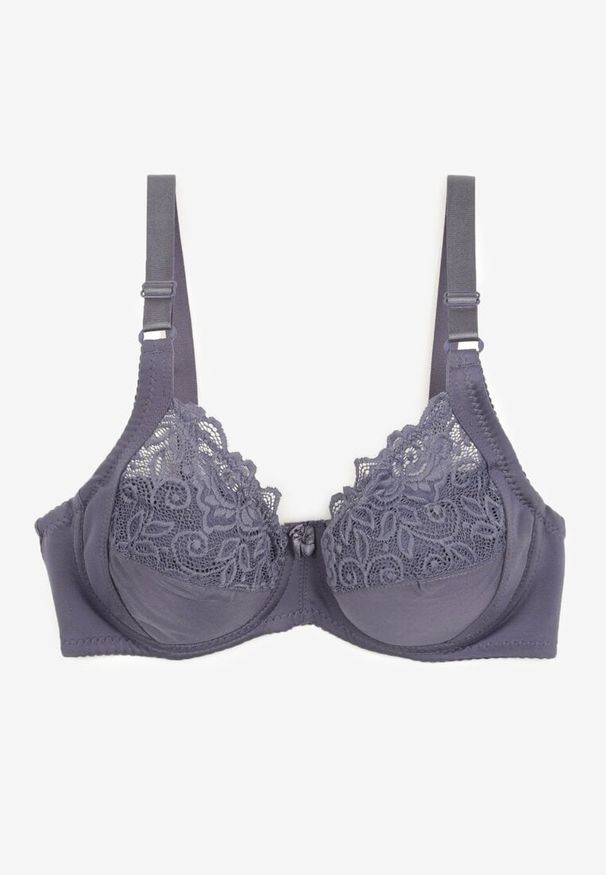 Renee - Granatowy Biustonosz Typu Full Cup Vikiirona. Kolor: niebieski