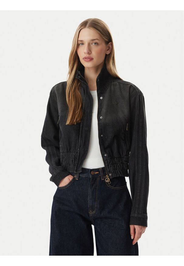 Adidas - adidas Kurtka jeansowa KD3918 Czarny Regular Fit. Kolor: czarny. Materiał: bawełna