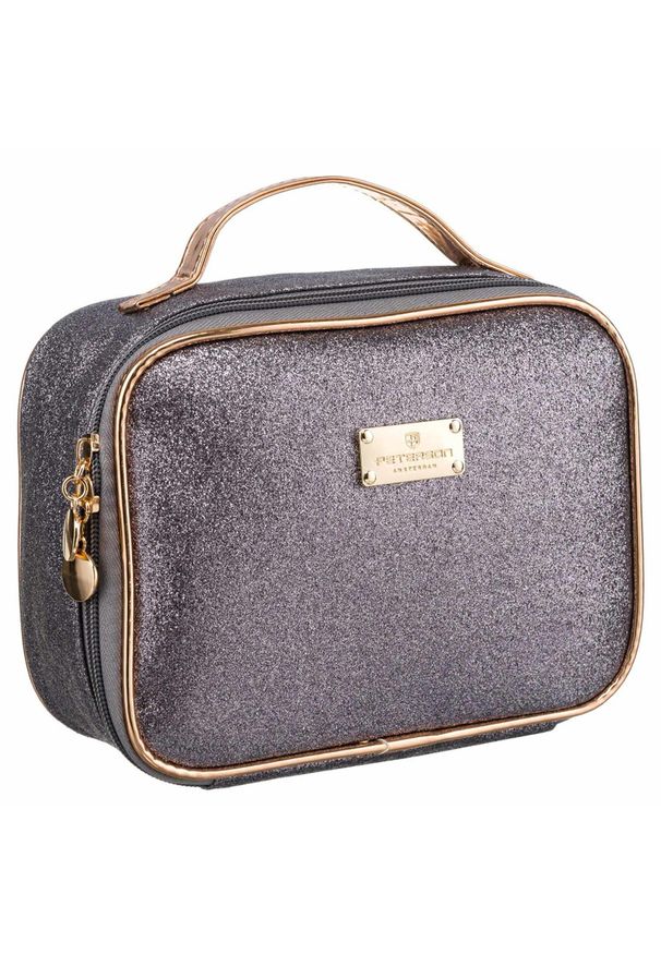 Kosmetyczka Peterson PTN KOS-L03-B fioletowa. Kolor: fioletowy. Materiał: materiał