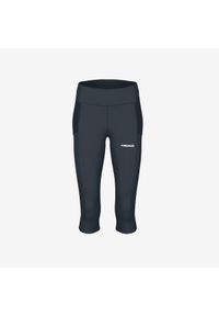 Head - Legginsy 3/4 damskie POWER. Kolor: niebieski. Sport: tenis