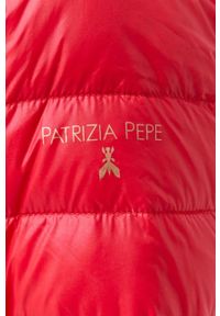 Patrizia Pepe kurtka puchowa dwustronna damska kolor czerwony przejściowa. Kolor: czerwony. Materiał: puch #6