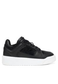 Guess Sneakersy FLTDL2 LEA12 Czarny. Kolor: czarny. Materiał: skóra