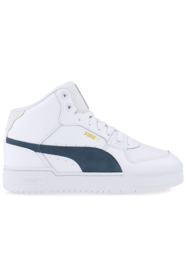 Buty Puma CA Pro Mid Heritage 38748703 - białe. Zapięcie: sznurówki. Kolor: biały. Materiał: zamsz, skóra, guma. Szerokość cholewki: normalna