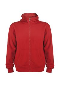 ROLY - Męska Bluza Z Kapturem Montblanc Full Zip. Typ kołnierza: kaptur. Kolor: czerwony #1