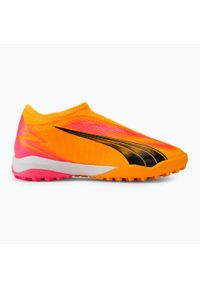 Puma - Buty piłkarskie dziecięce PUMA Ultra Match LL TT + Mid Jr. Kolor: pomarańczowy. Sport: piłka nożna