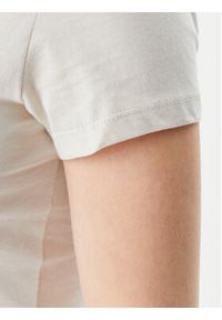 Tommy Jeans T-Shirt DW0DW20458 Beżowy Slim Fit. Kolor: beżowy. Materiał: bawełna