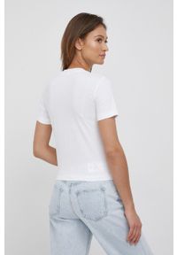 Calvin Klein Jeans t-shirt bawełniany J20J218264.PPYY kolor biały. Kolor: biały. Materiał: bawełna. Długość rękawa: krótki rękaw. Długość: krótkie. Wzór: nadruk #5