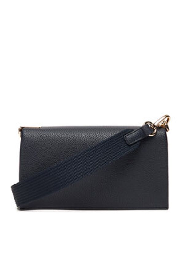TOMMY HILFIGER - Tommy Hilfiger Torebka Th Her Mini Crossover Corp AW0AW17678 Granatowy. Kolor: niebieski. Materiał: skórzane