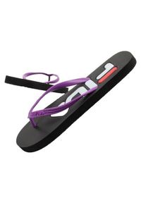 Japonki damskie Fila Troy. Kolor: fioletowy. Materiał: materiał, syntetyk