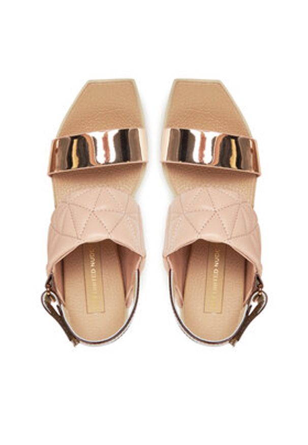 United Nude Sandały Delta Wedge Puffy 10902861188 Beżowy. Kolor: beżowy. Materiał: skóra