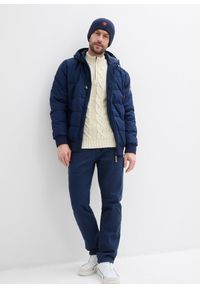 bonprix - Pikowana bomberka ocieplana. Typ kołnierza: kaptur. Kolor: niebieski #3