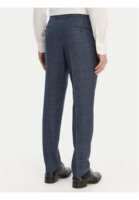 BOSS Garnitur H-Huge 50561829 Granatowy Slim Fit. Kolor: niebieski. Materiał: wełna #10