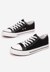 Born2be - Czarno-Białe Trampki Vividenah. Okazja: na co dzień. Kolor: czarny. Styl: klasyczny, casual