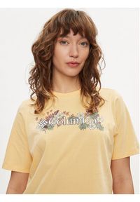 columbia - Columbia T-Shirt North Cascades™ 1992085 Żółty Relaxed Fit. Kolor: żółty. Materiał: bawełna