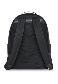 Ochnik - Klasyczny czarny plecak męski. Kolor: czarny. Materiał: nylon. Styl: klasyczny #4