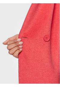 TwinSet - TWINSET Płaszcz wełniany 231TP2350 Różowy Regular Fit. Kolor: różowy. Materiał: syntetyk #4
