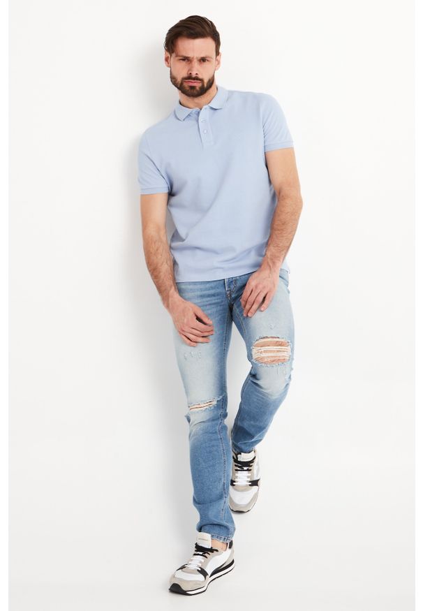 Koszulka polo JOOP! Jeans sportowa, polo, w jednolite wzory