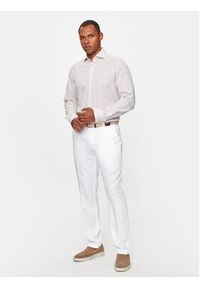 JOOP! Koszula 144Pai 30041416 Beżowy Slim Fit. Kolor: beżowy. Materiał: bawełna #8