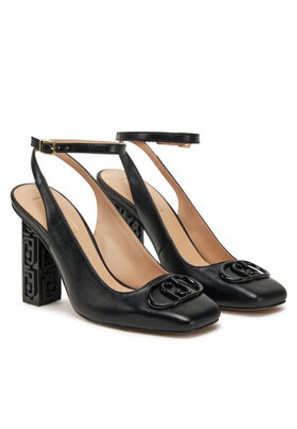 Liu Jo Sandały Jennifer 12 SA5019 PX460 Czarny. Kolor: czarny. Materiał: skóra