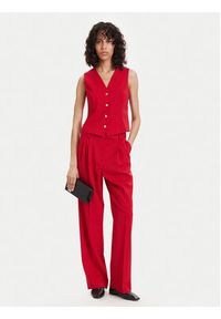 TOMMY HILFIGER - Tommy Hilfiger Kamizelka WW0WW48882 Czerwony Regular Fit. Kolor: czerwony. Materiał: syntetyk #3