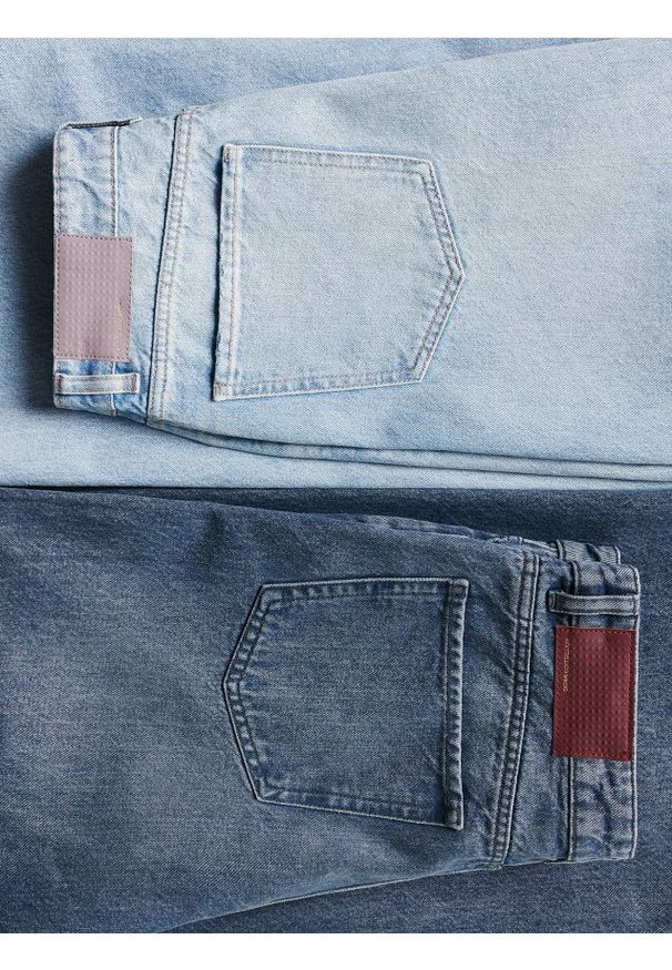 Reserved - Jeansy wide leg - niebieski. Kolor: niebieski